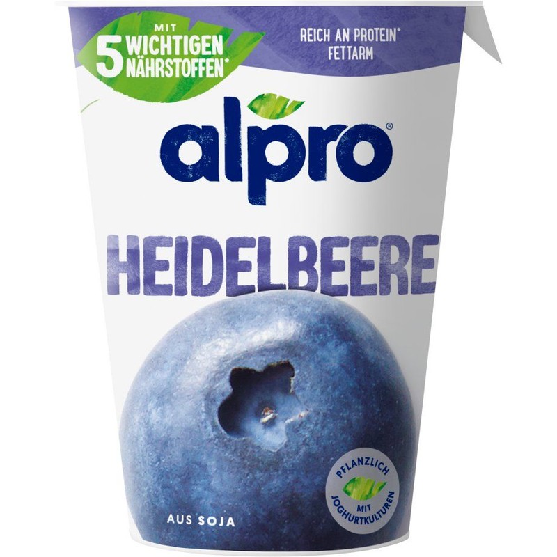 Yogurt sojowy o smaku jagodowym Alpro 400 g