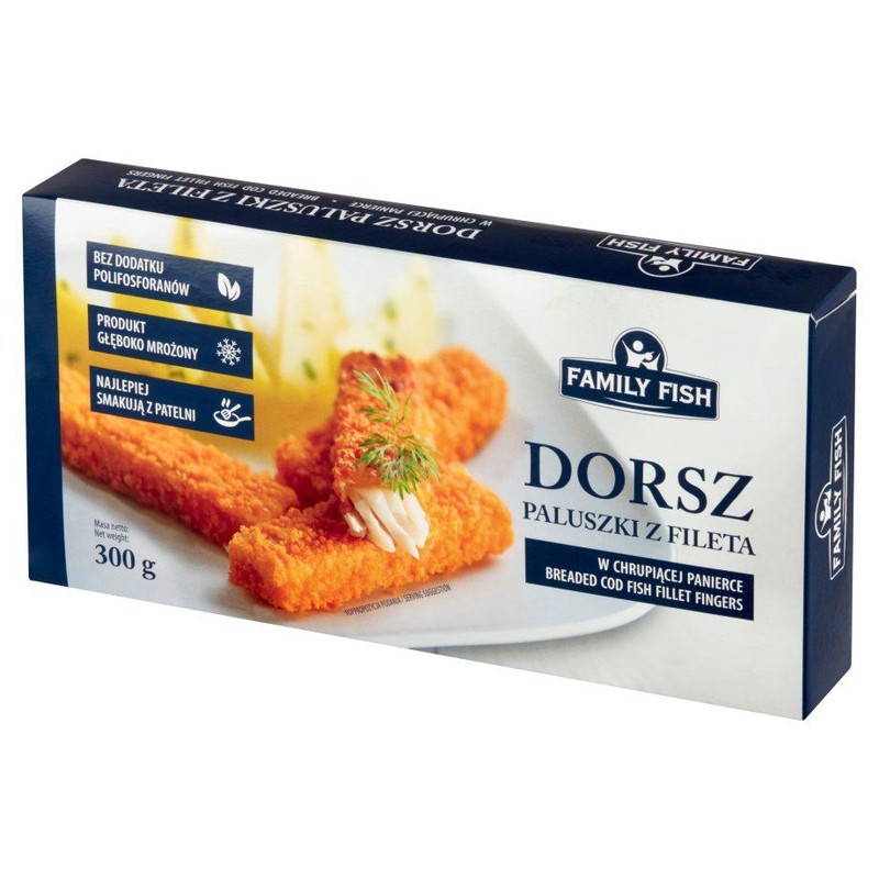 Paluszki rybne z fileta dorsza Family Fish 300 g
