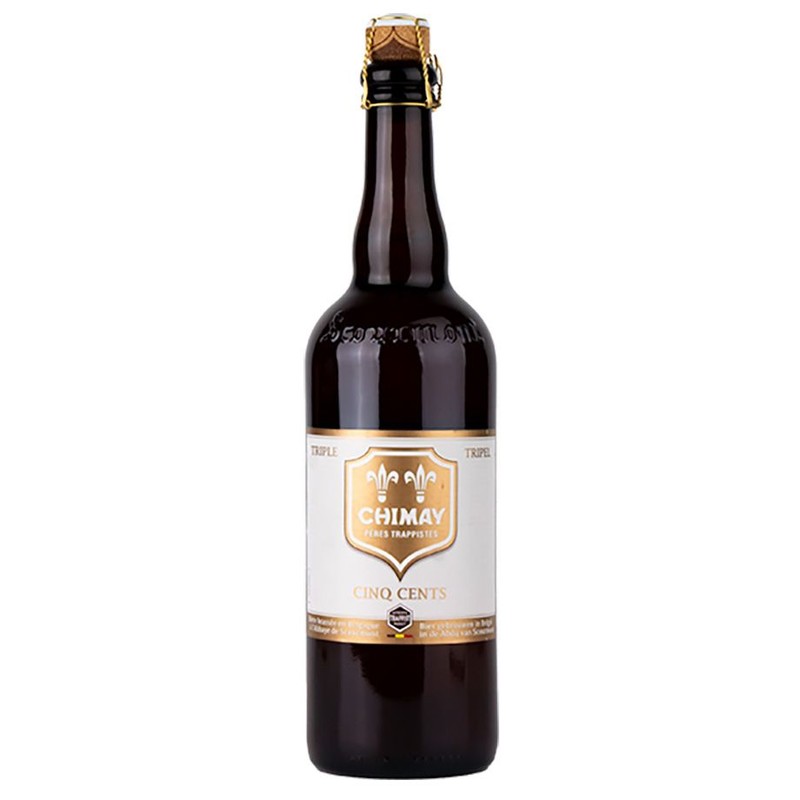 Piwo belgijskie jasne Cinq Cents Triple Trappiste alk. 8,0% obj. Chimay 750 ml