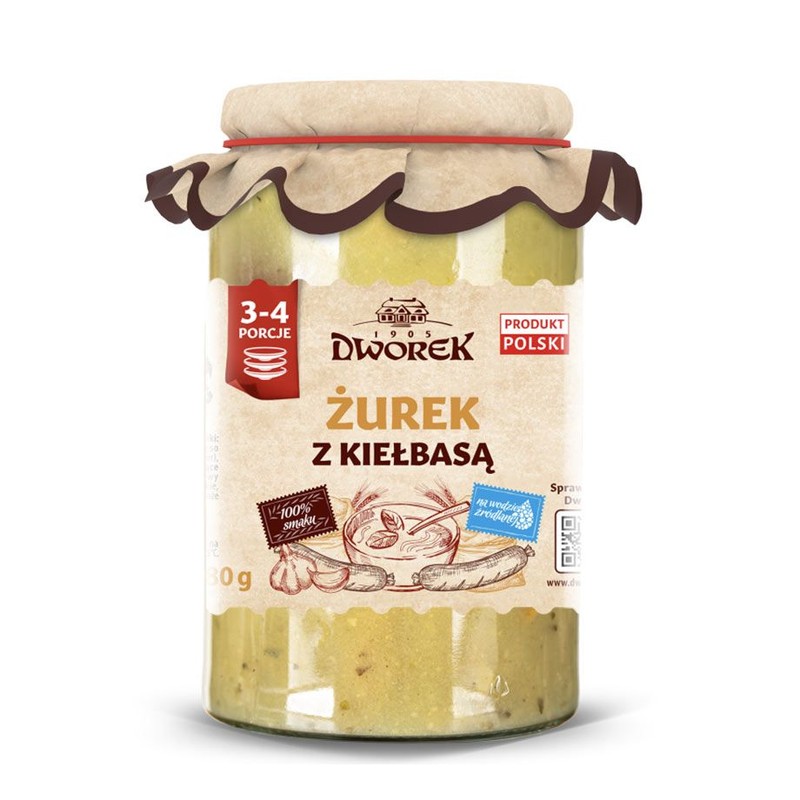 Żurek z kiełbasą Dworek 680 g