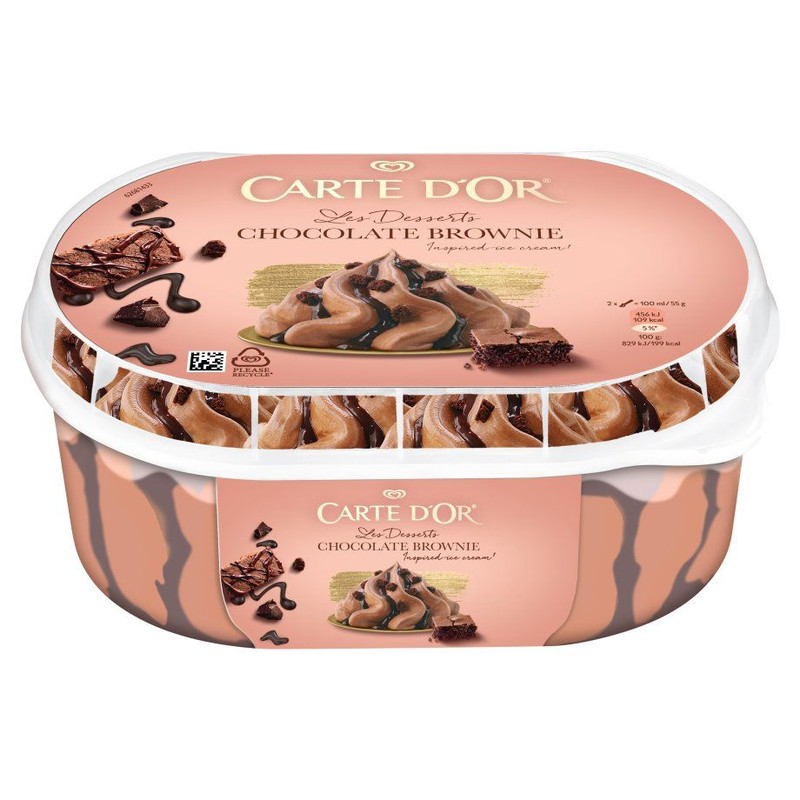 Les Dessetrs lody o smaku brownie CARTE D'OR 825 ml