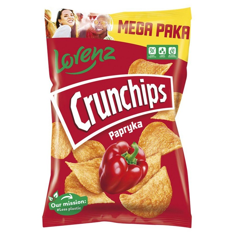 Chipsy ziemniaczane o smaku paprykowym Crunchips 200 g