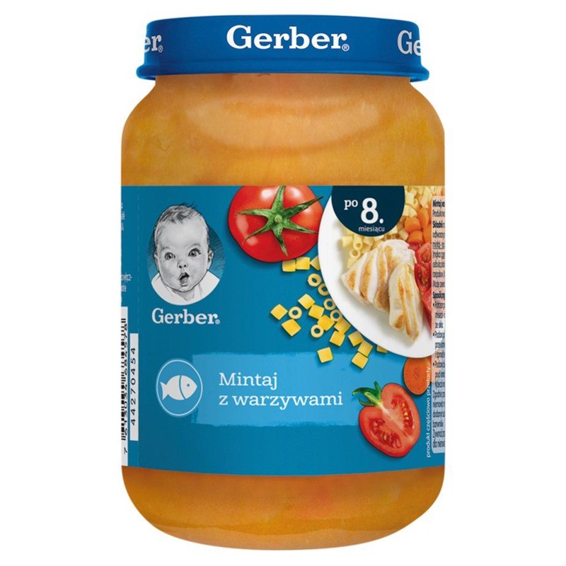 Mintaj z warzywami po 8. miesiącu Gerber 190 g