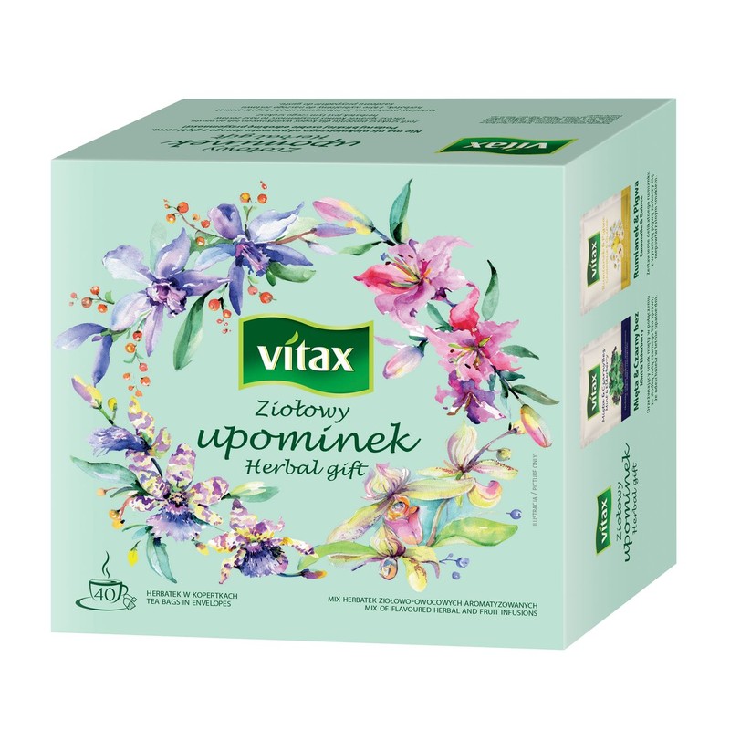 Ziołowy upominek mix herbatek ziołowo-owocowych   Vitax 40 torebek