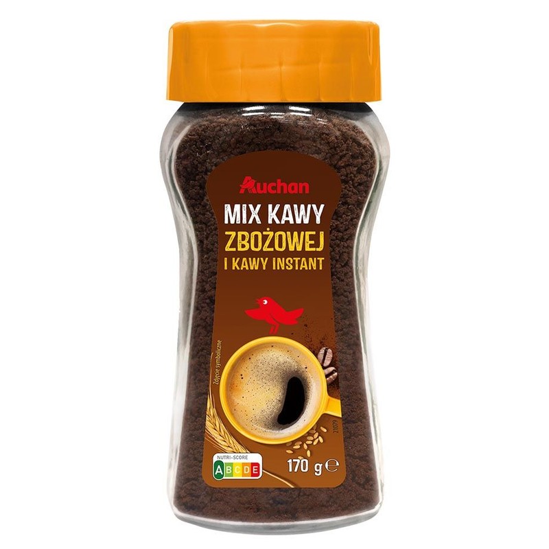 Mix kawy zbożowej i rozpuszczalnej  Auchan 170 g