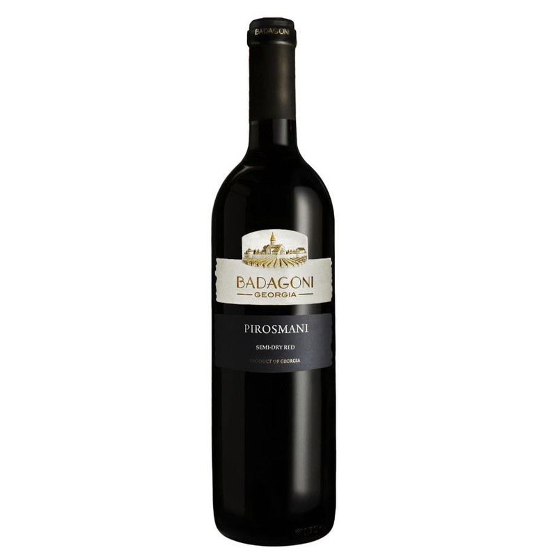 Wino Pirosmani czerwone półwytrawne alk.11.5% obj. Badagoni 750 ml