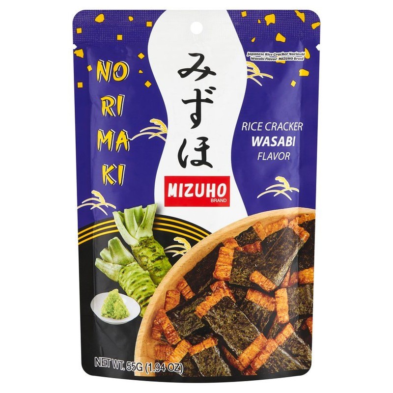 Chrupiąca przekąska Norimaki Wasabi   Mizuho 55 g