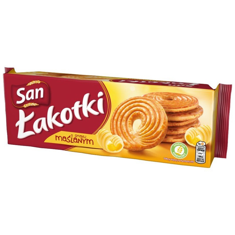 Łakotki maślane San 168 g