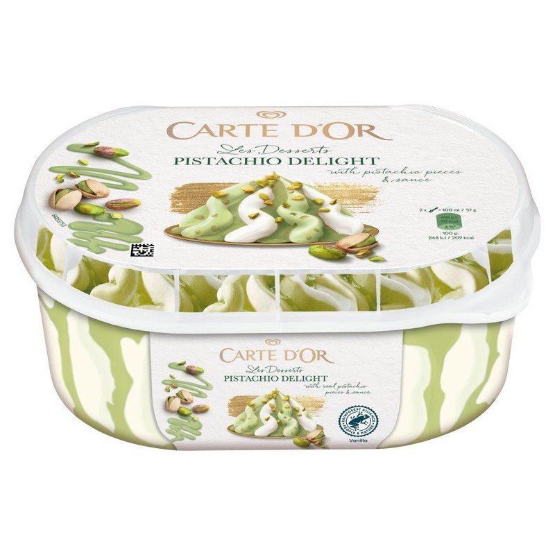 Les Dessetrs Lody o smaku pistacjowym CARTE D'OR 825 ml