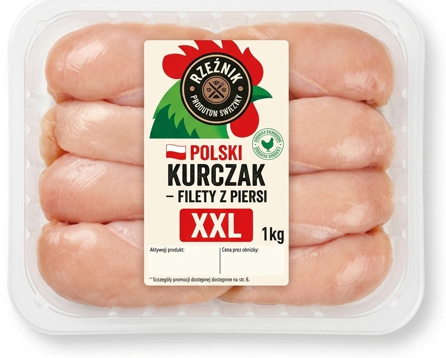 RZEŹNIK Polski kurczak – filety z piersi, XXL