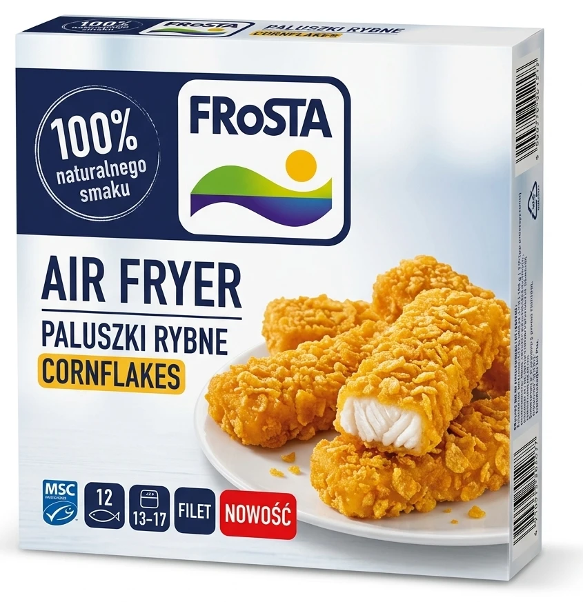 Paluszki rybne cornflakes do airfryera