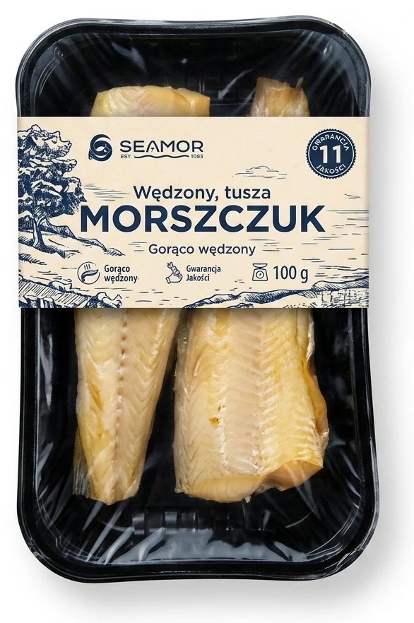 Morszczuk wędzony, tusza
