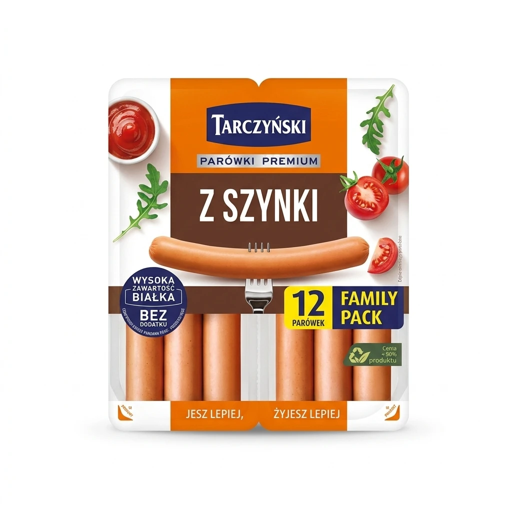 Parówki z szynki family pack Tarczyński 440g