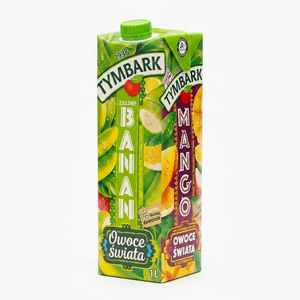 Napój niegaz. ziel. banan Owoce Świata Tymbark 1l