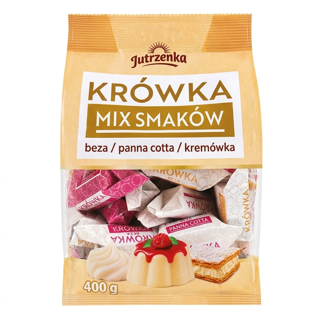 Cukierki krówka mix smaków Jutrzenka 400g