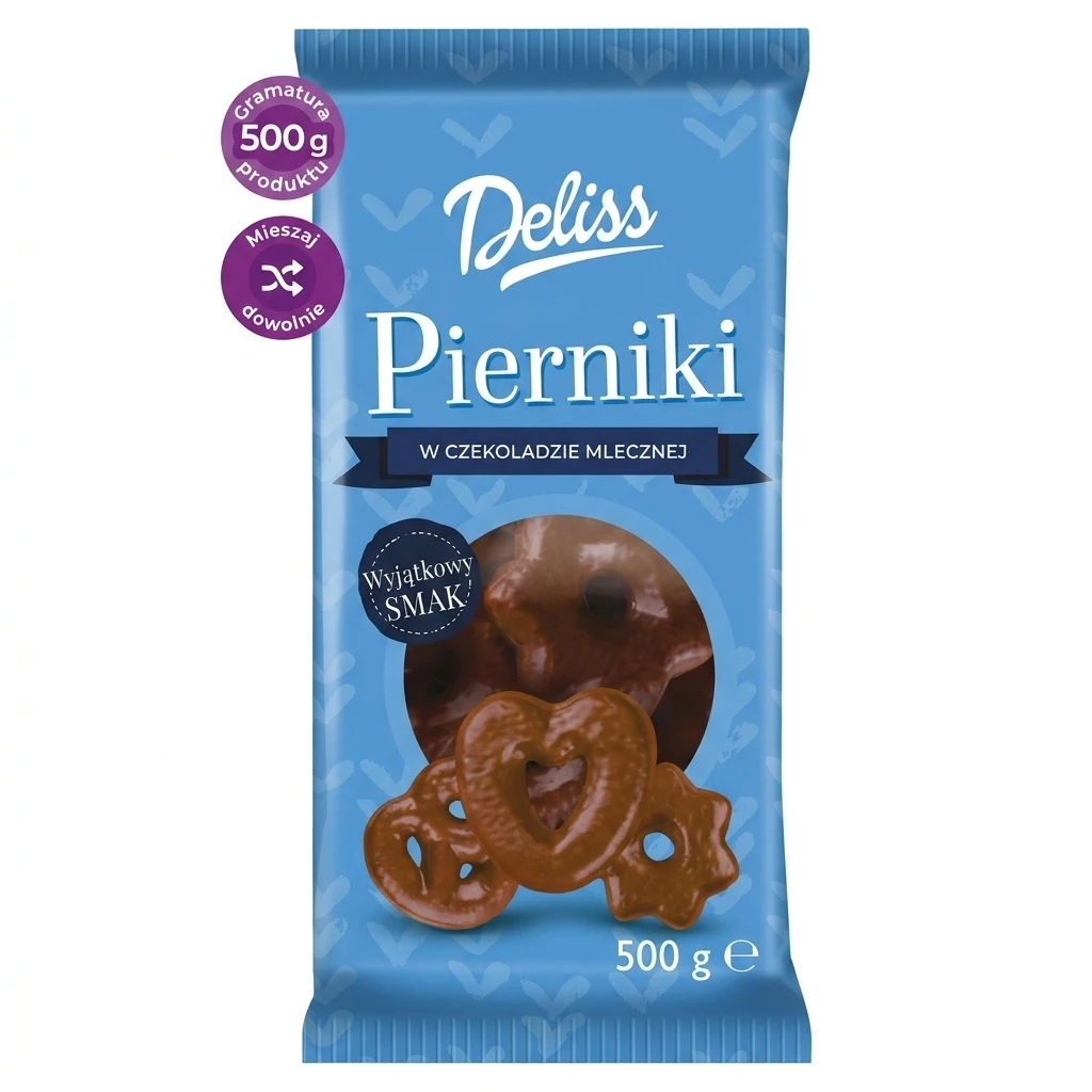 Pierniki w czekoladzie Deliss 500g