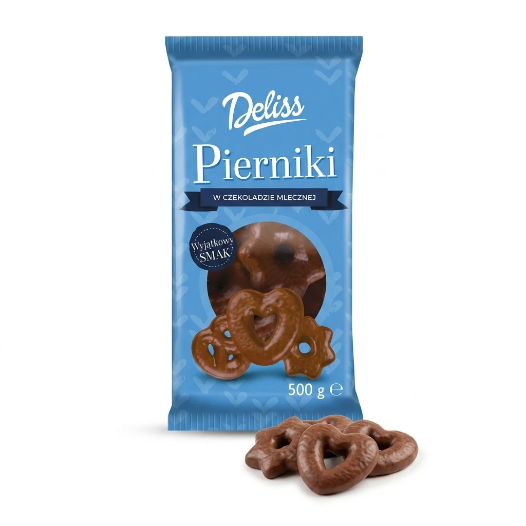 Pierniki w czekoladzie mlecznej Deliss 500g