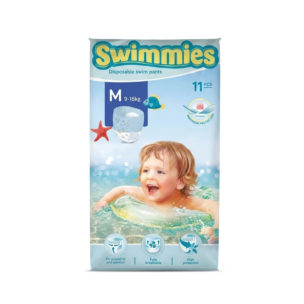 Pieluchy do pływania M 9-15kg Swimmies 11szt