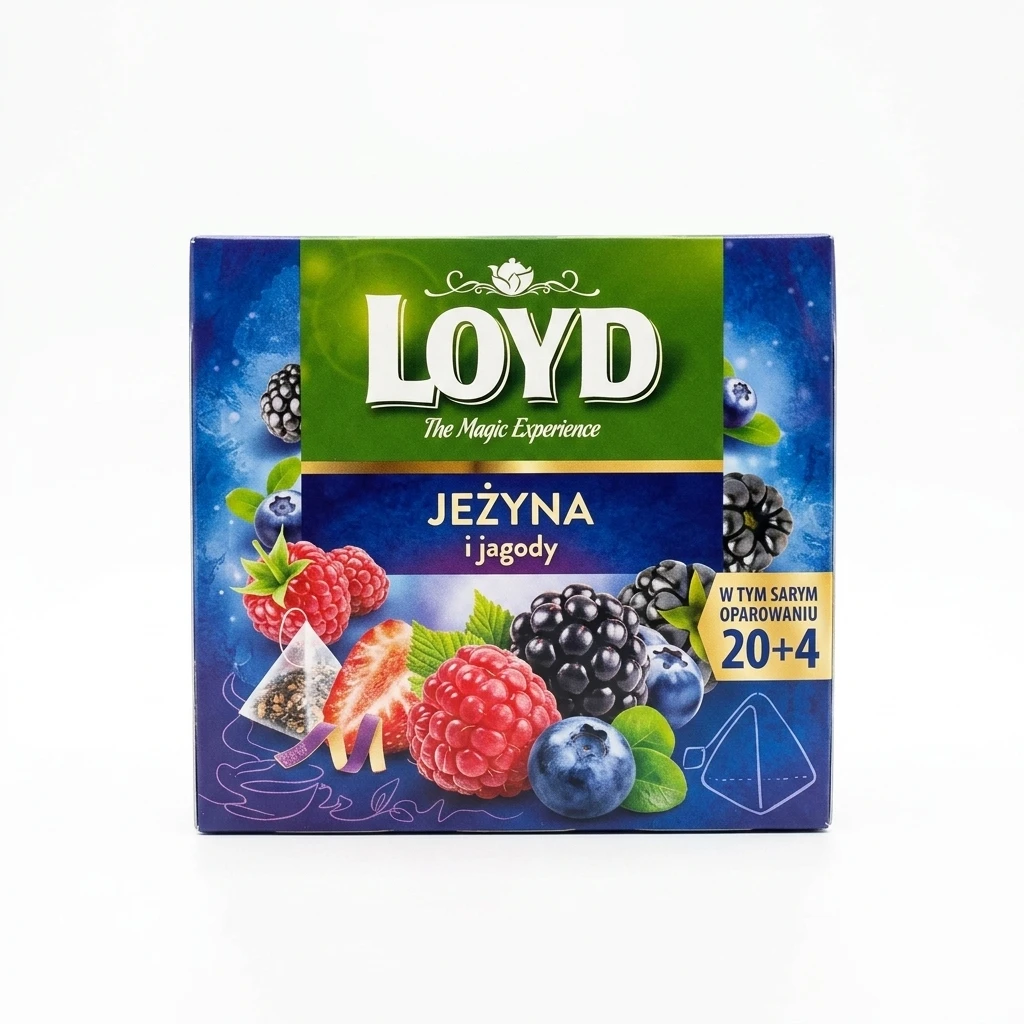 Herbatka owocowa jeżyny i jagody Loyd 24x2g