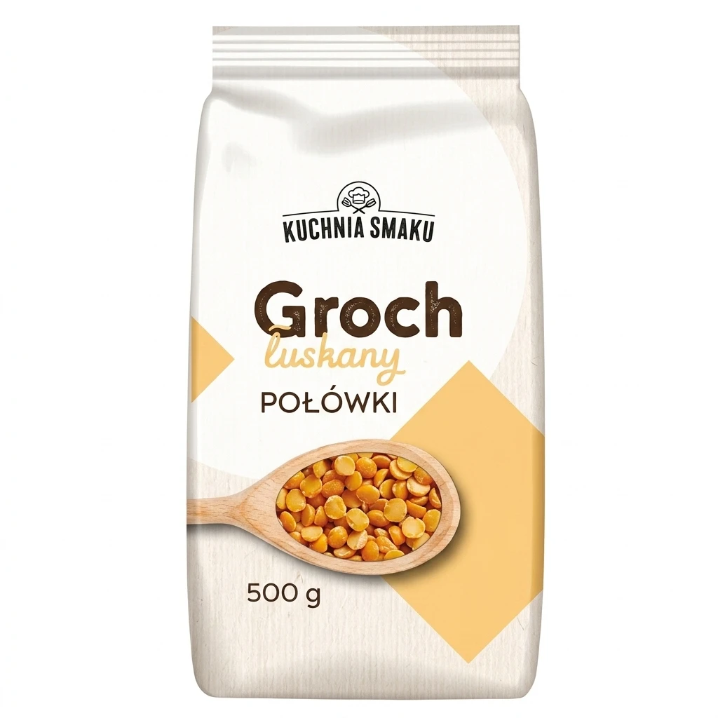 Groch połówki łuskany Kuchnia Smaku 500g
