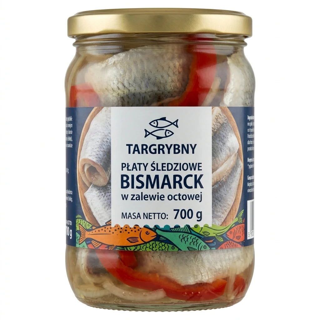 Płaty śledziowe Bismarck Targ Rybny 700/375g
