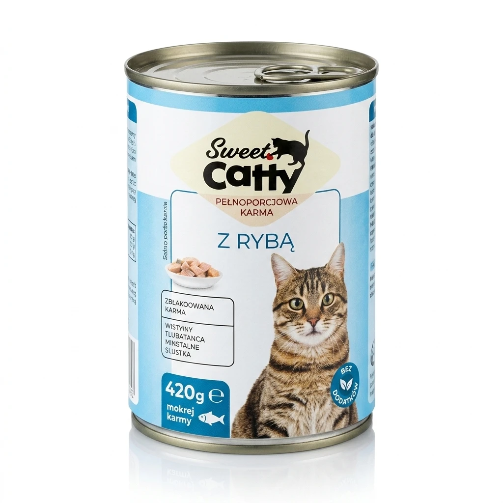 Karma dla kota mokra z rybą Sweet Catty 420g