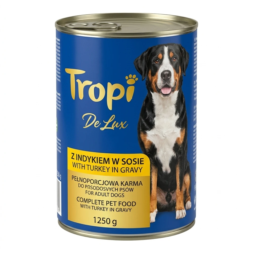 Karma dla psa mokra z indykiem Tropi Delux 1,25kg