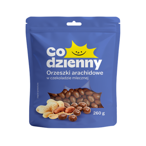 Orzechy arachidowe w czekoladzie mlecznej