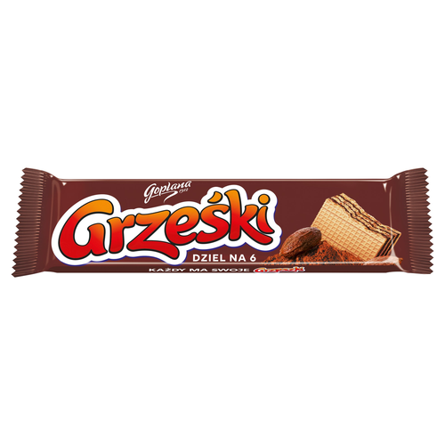 Wafle Grześki dziel na 6 Goplana