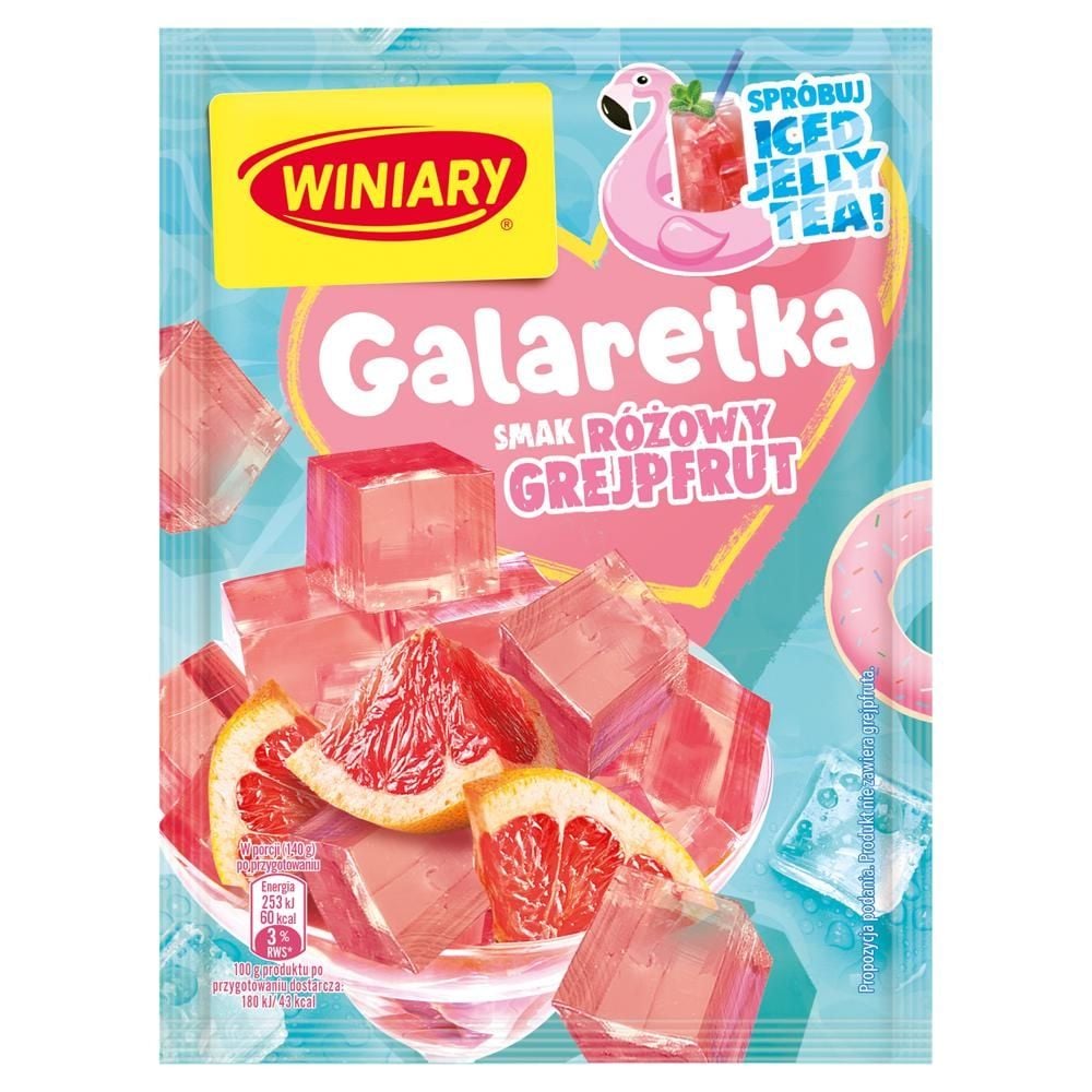 Winiary Galaretka smak różowy grejpfrut 47 g