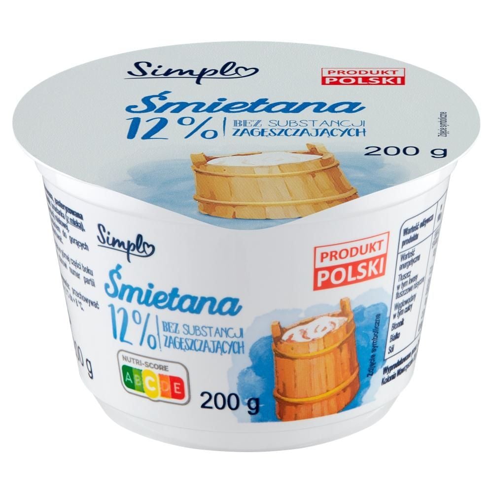 Simpl Śmietana 12 % 200 g