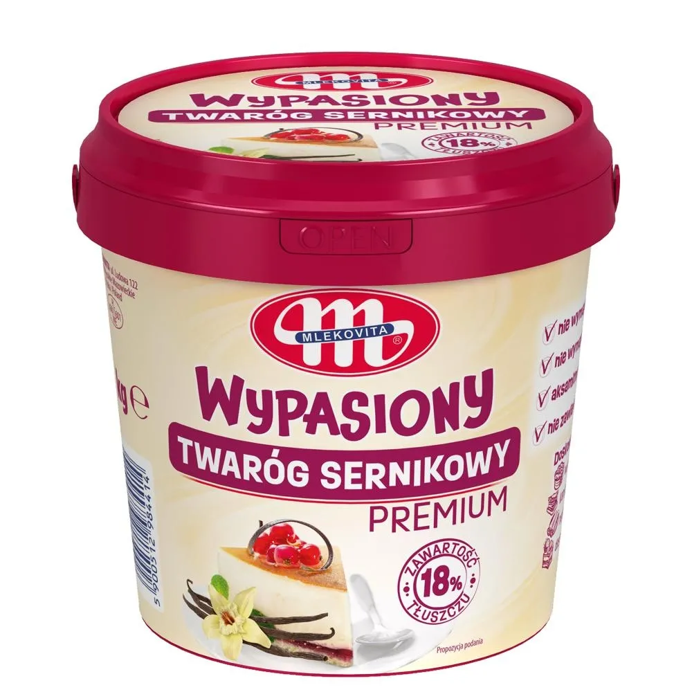 Mlekovita Twaróg Premium Wypasiony 18% 1kg
