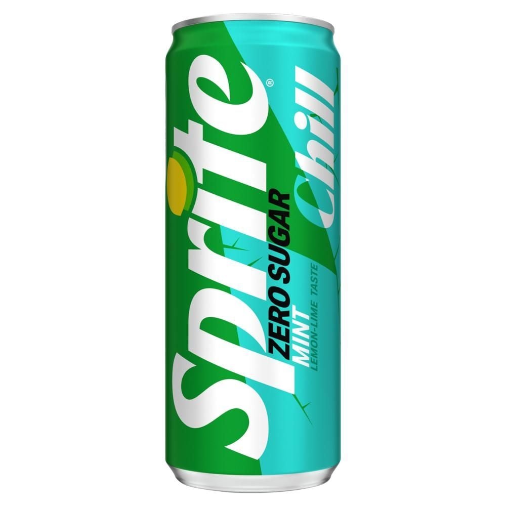 Sprite Zero Sugar Napój gazowany o smaku cytrynowo-limonkowo-miętowym 330 ml