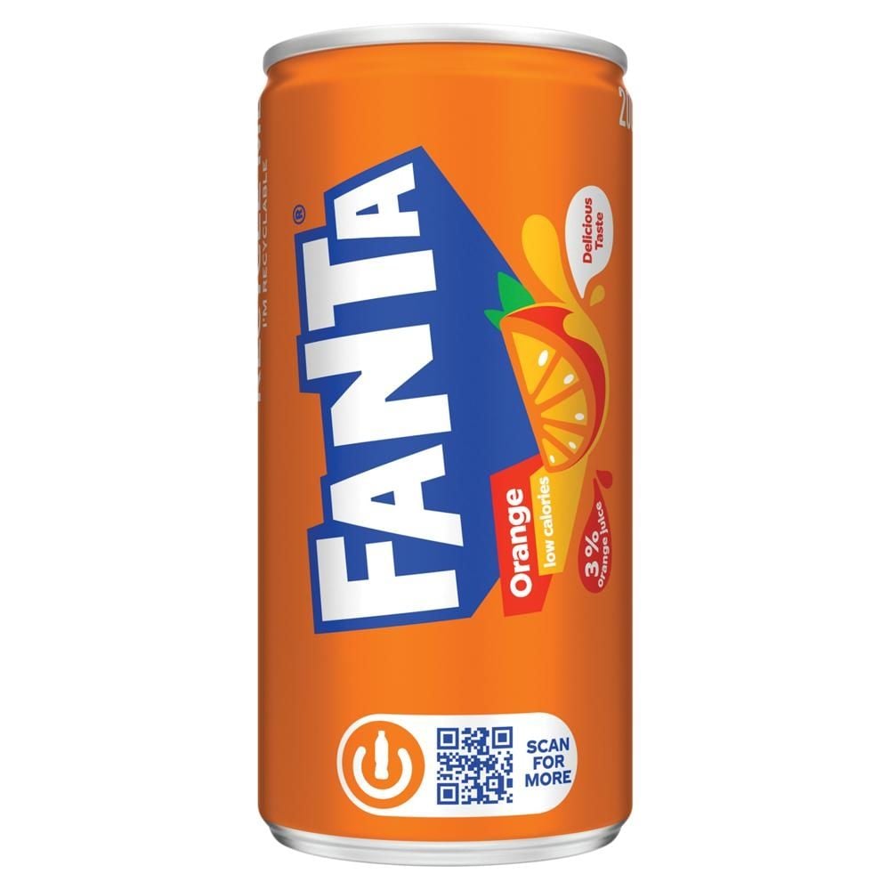 Fanta Napój gazowany o smaku pomarańczowym 200 ml