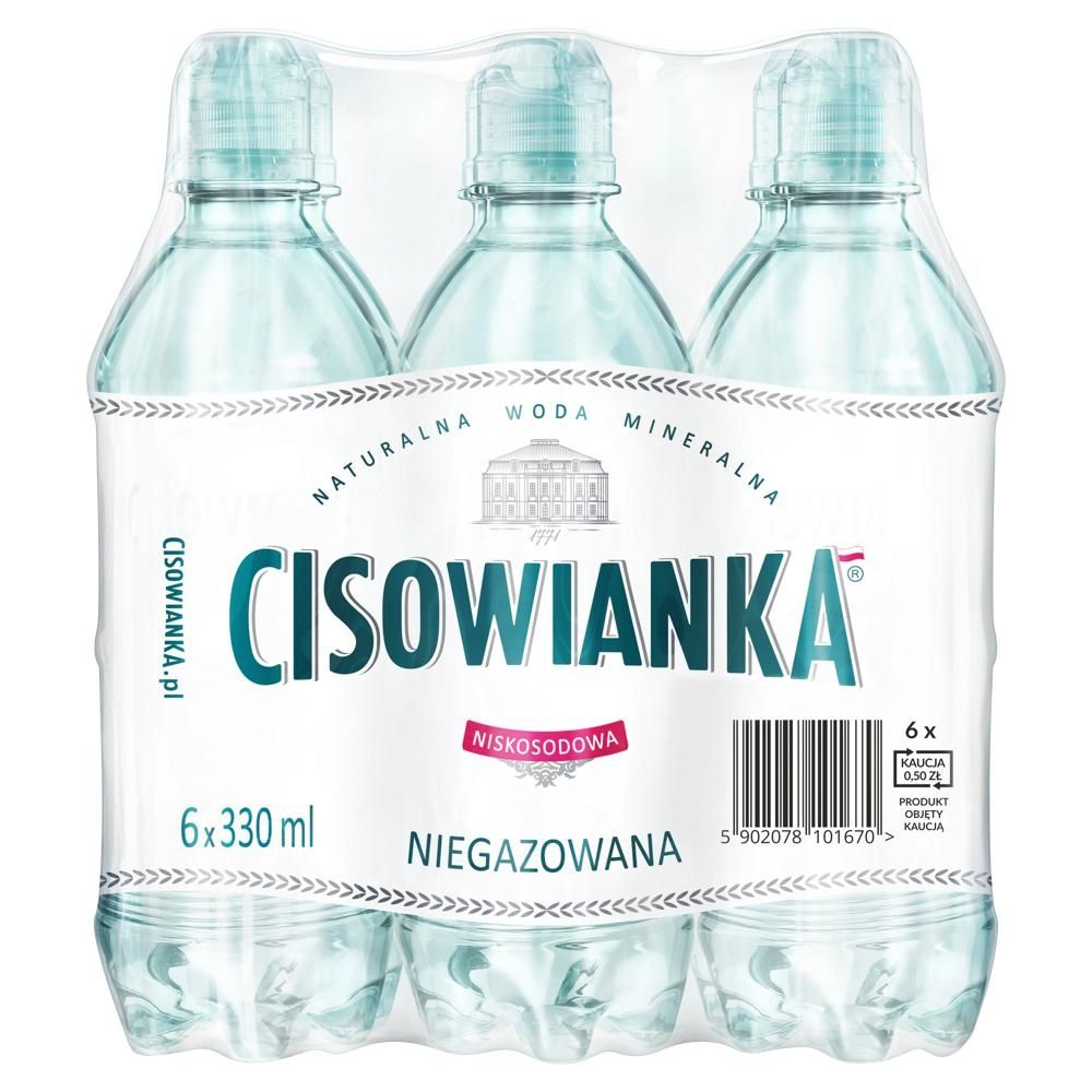 Cisowianka Naturalna woda mineralna niegazowana niskosodowa 6 x 330 ml