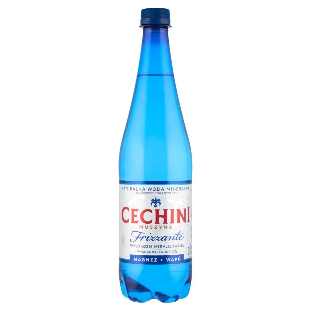 Muszyna Cechini Frizzante Naturalna woda mineralna wysokozmineralizowana wysokonasycona 750 ml