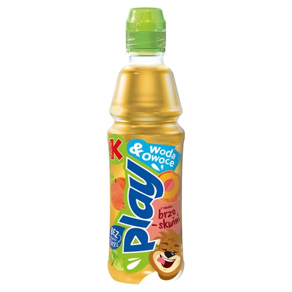 Kubuś Play Woda & Owoce Napój owocowy o smaku brzoskwini 400 ml
