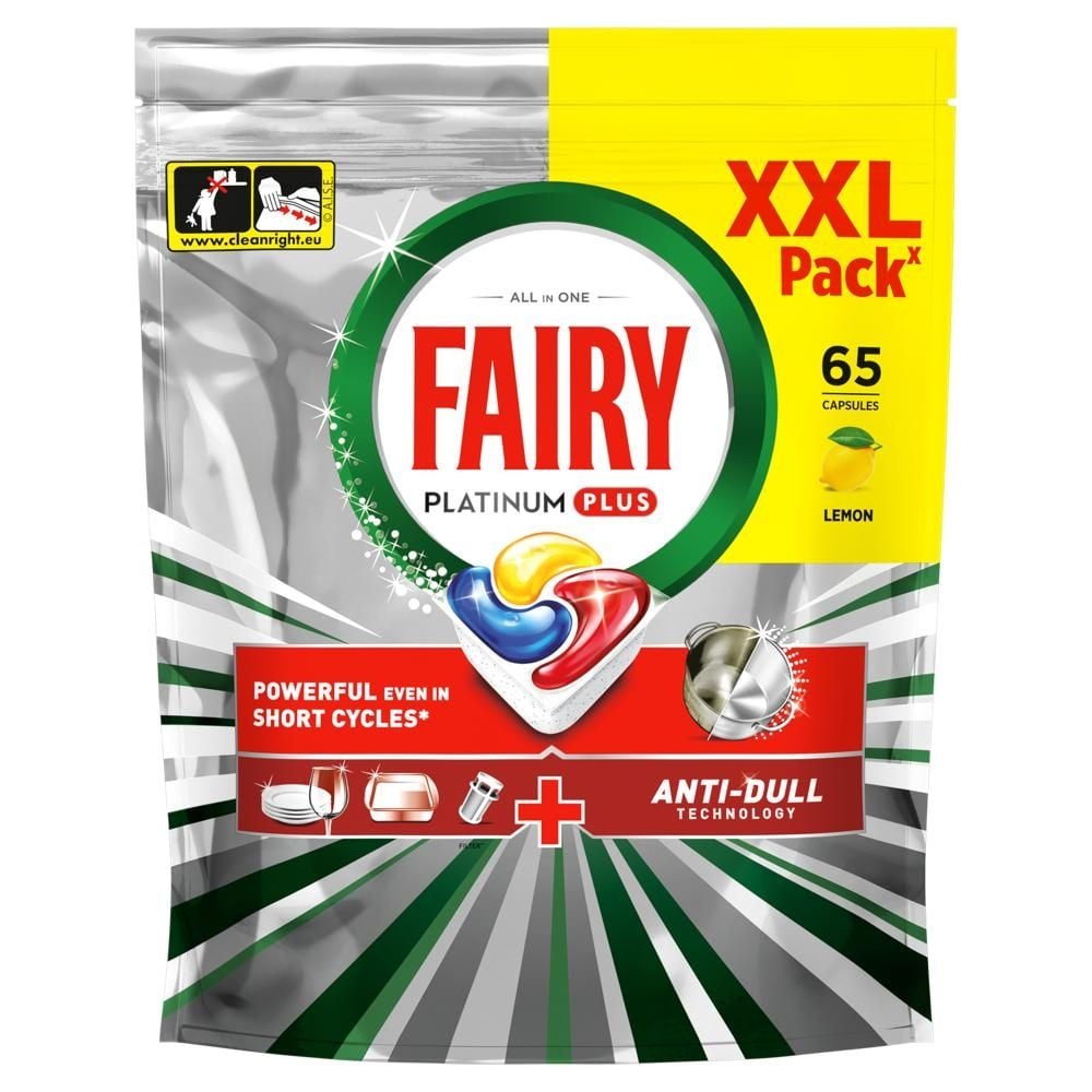 Fairy Platinum Plus Tabletki Do Zmywarki, Cytryna,  65