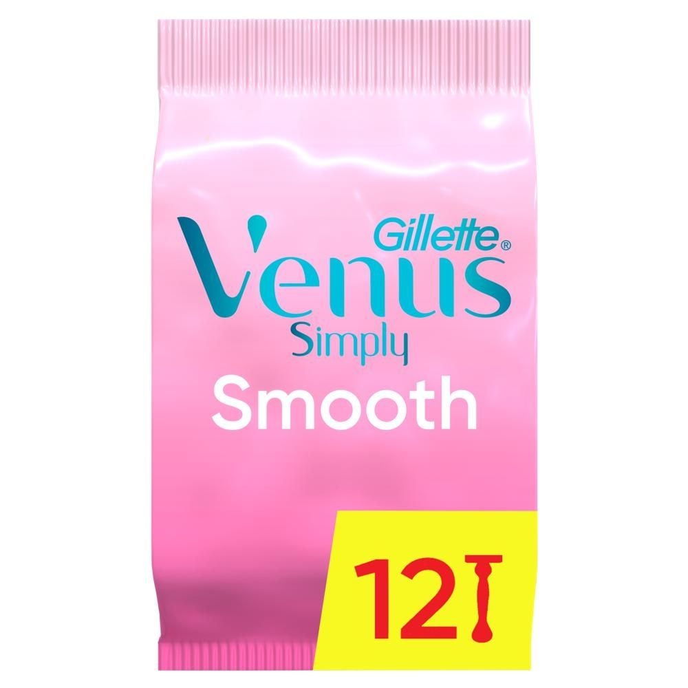 Gillette Venus Comfort Smooth Maszynki Jednorazowe Do Golenia, Opakowanie 12 Sztuk