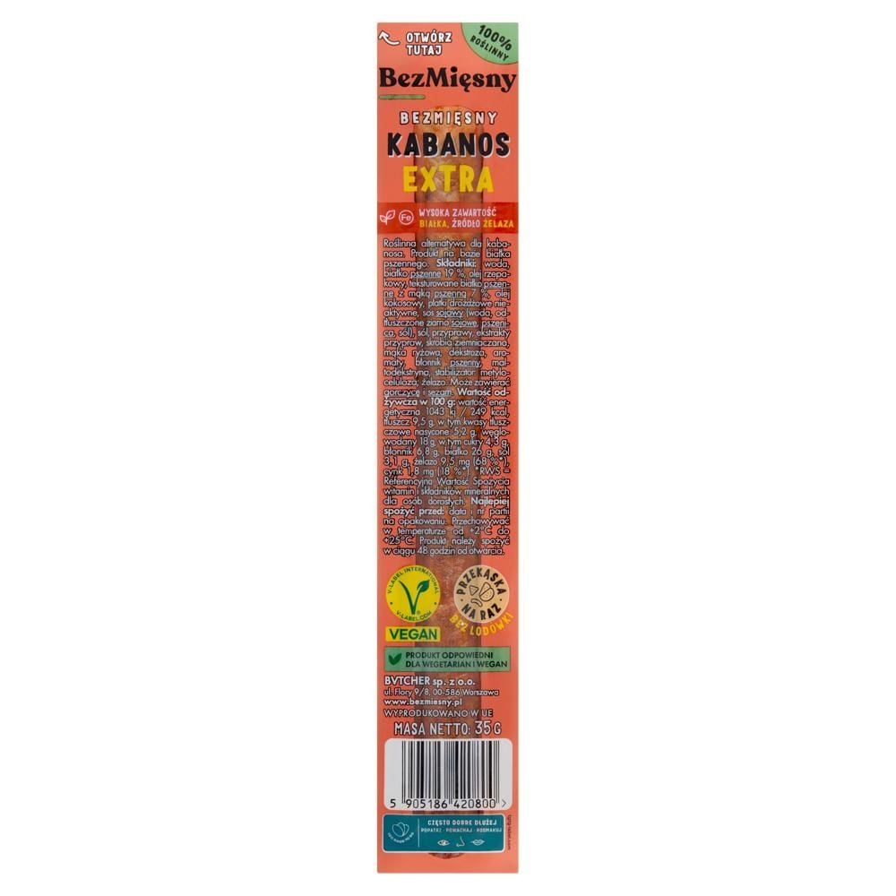 BezMięsny Bezmięsny kabanos extra 35 g