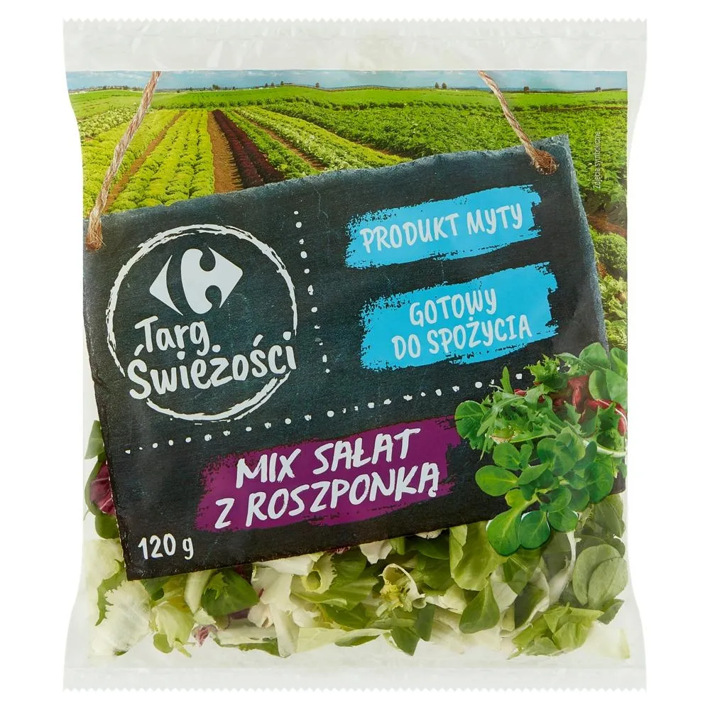Carrefour Targ Świeżości Mix sałat z roszponką 120 g