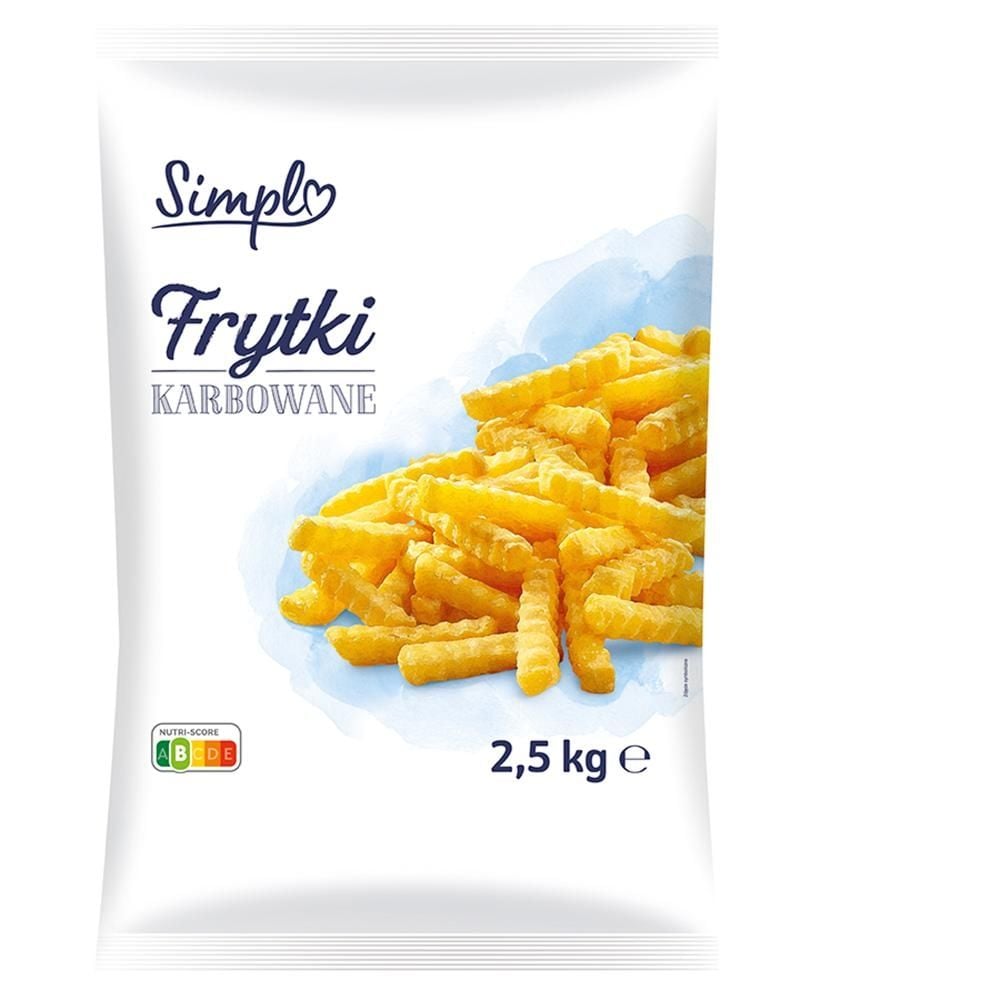 Simpl Frytki karbowane 2,5 kg