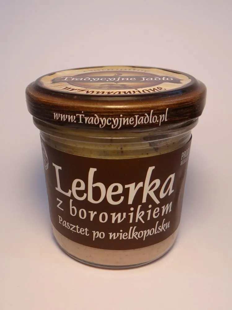 Leberka z borowikiem pasztet po wielkopolsku słoik 80g