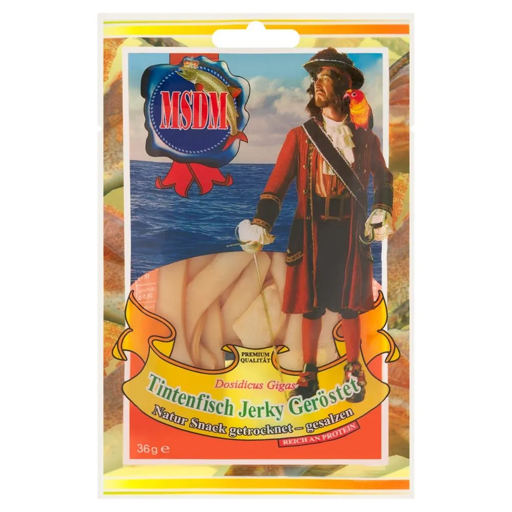 MSDM Paski kalmara solone suszone z aromatem dymu 36 g