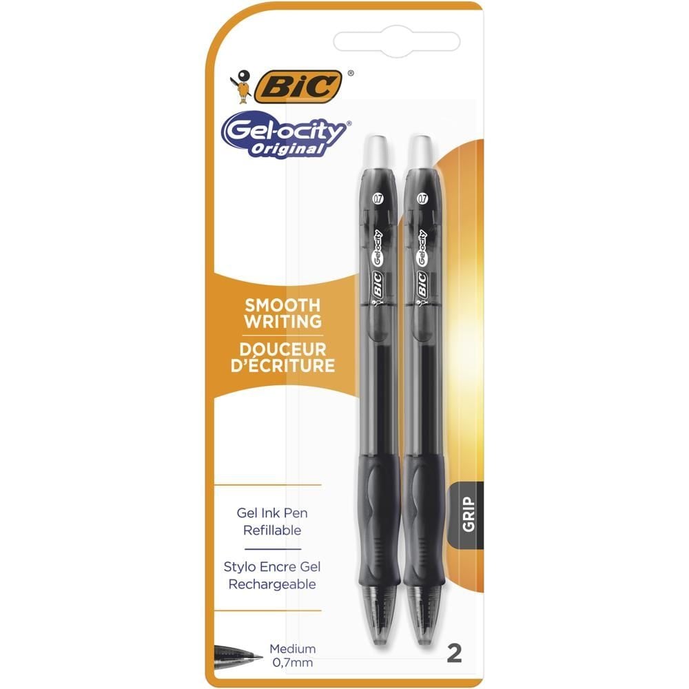 BIC Gel-ocity Original Długopis żelowy czarny Blister 2szt