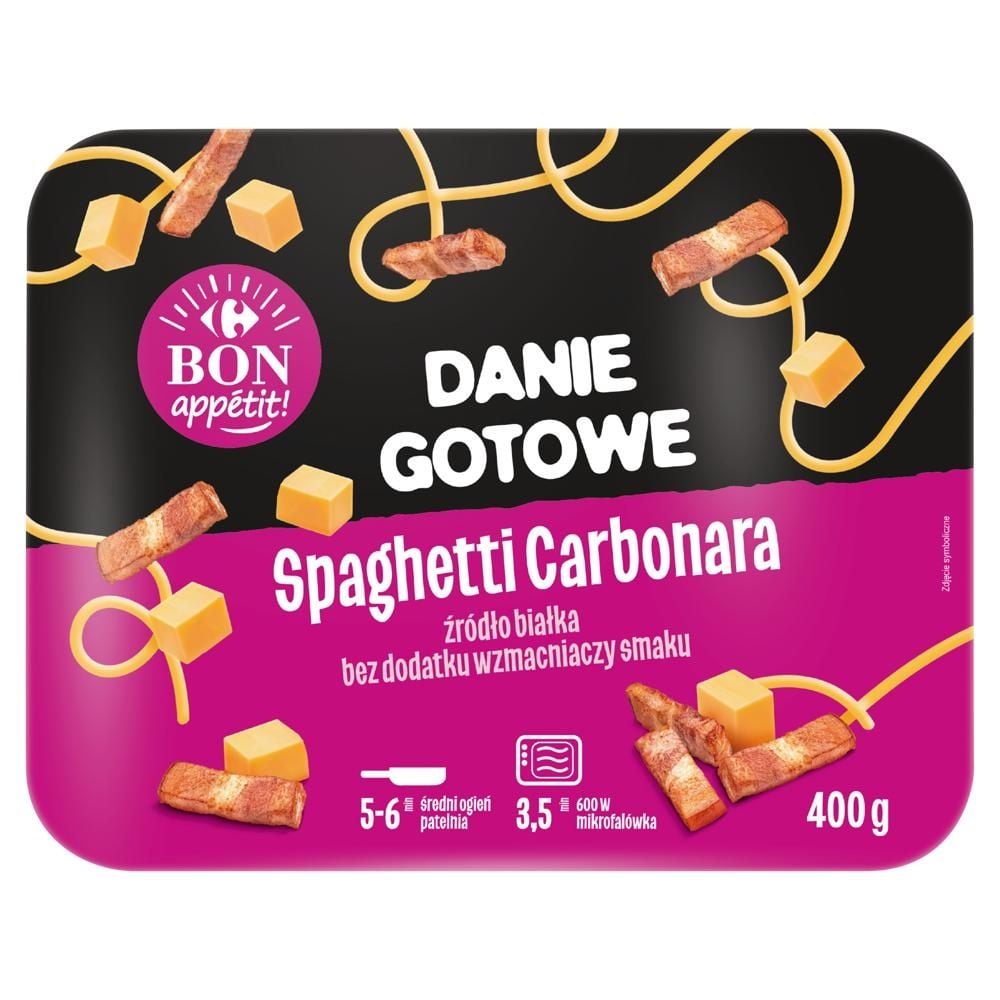 Carrefour Bon Appétit! Danie gotowe spaghetti carbonara 400 g