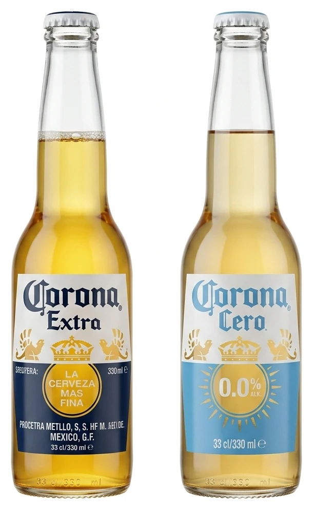 Corona Extra, Corona Cero Piwo 4,5%, 0% alk.