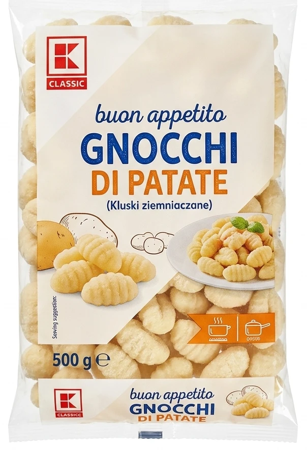 Gnocchi Kluski ziemniaczane