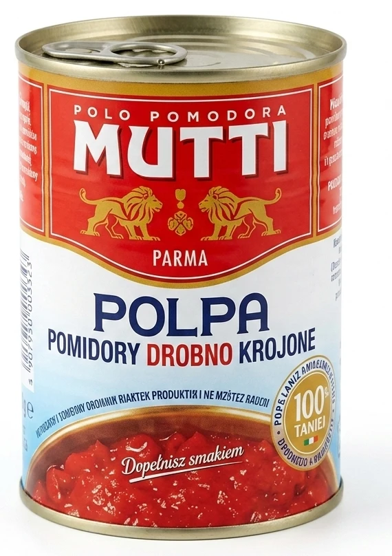 Mutti Pomidory w kawałkach bez skóry