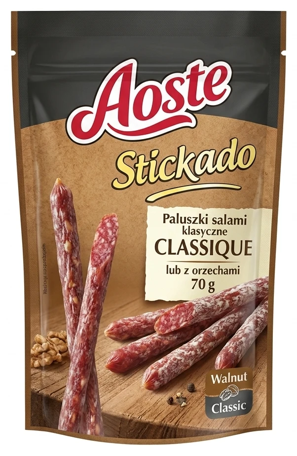 Aoste Paluszki salami klasyczne lub z orzechami